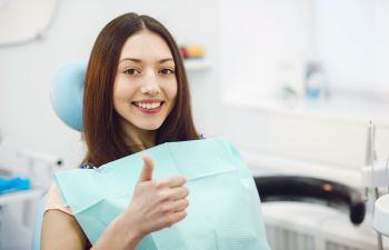 Sedation dentistry during a routine dental visit.
